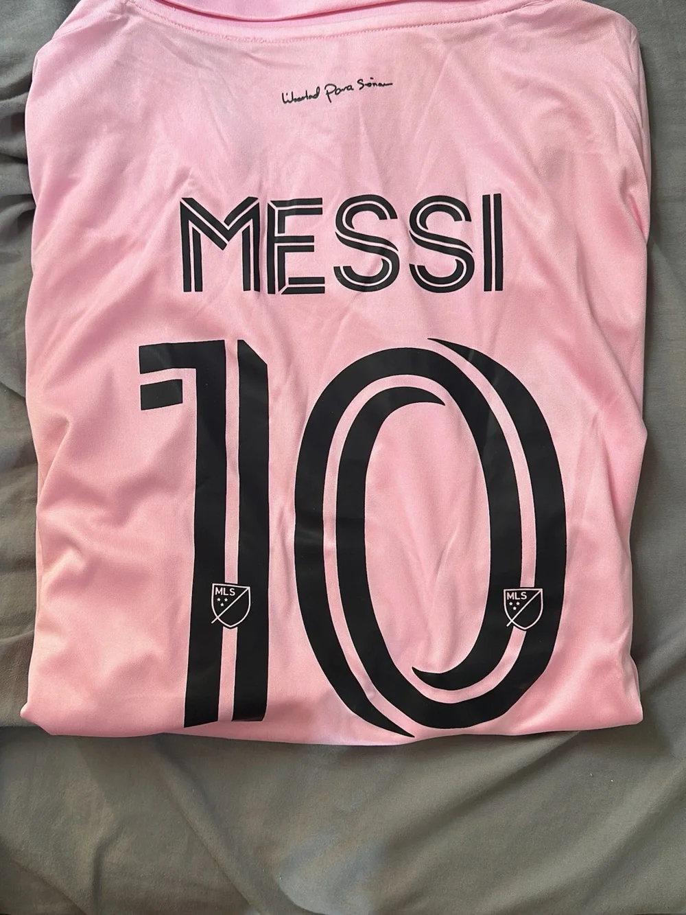 adidas Pink Inter Miami Home Jersey with Black Messi